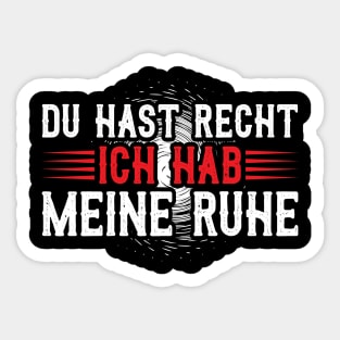 Ja Schatz Du Hast Recht Ruhe Partner Look Geschenkidee Sticker